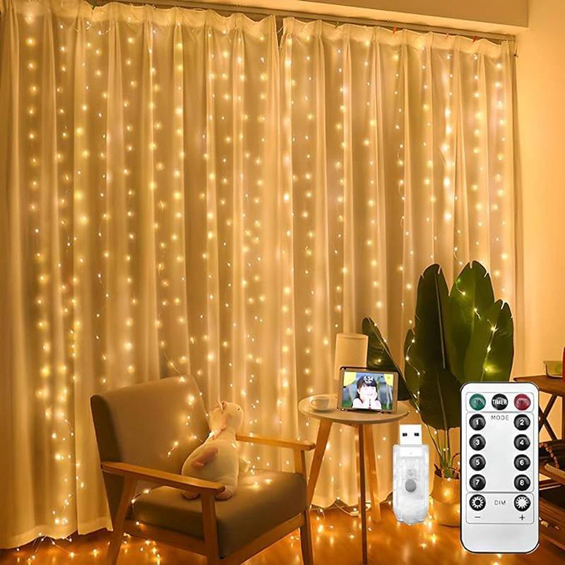 ✨LED Light Strip, USB Powered LED Curtain Light String for Gift Set - Image 12