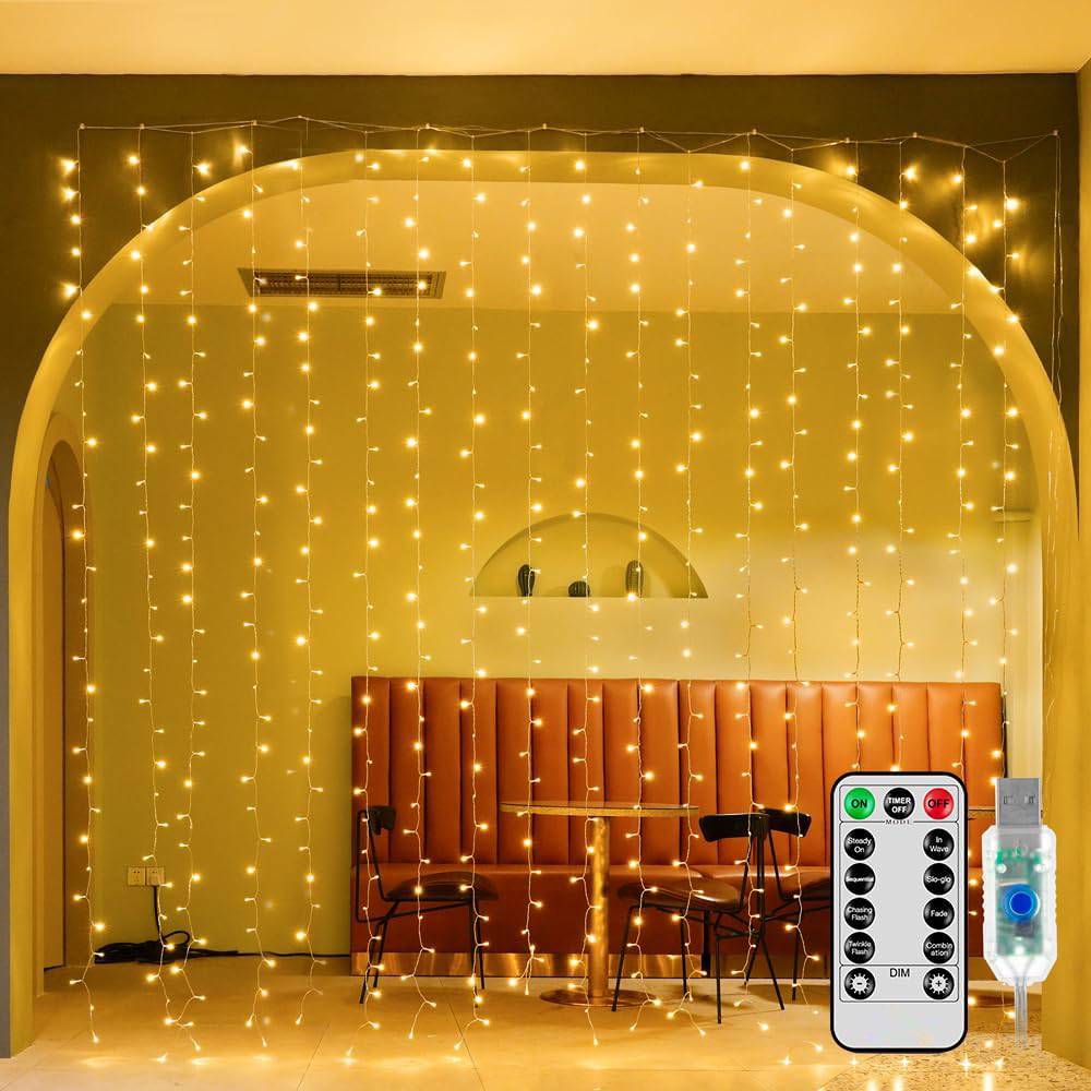 ✨LED Light Strip, USB Powered LED Curtain Light String for Gift Set - Image 7