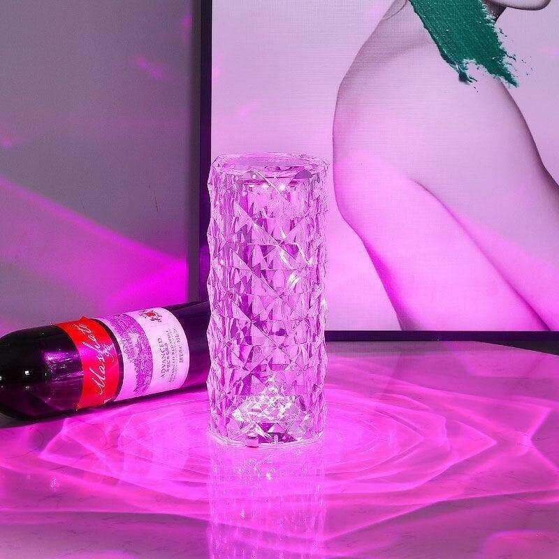 ✨16 Colors Rose Rays Crystal Diamond Table Lamp - Image 4
