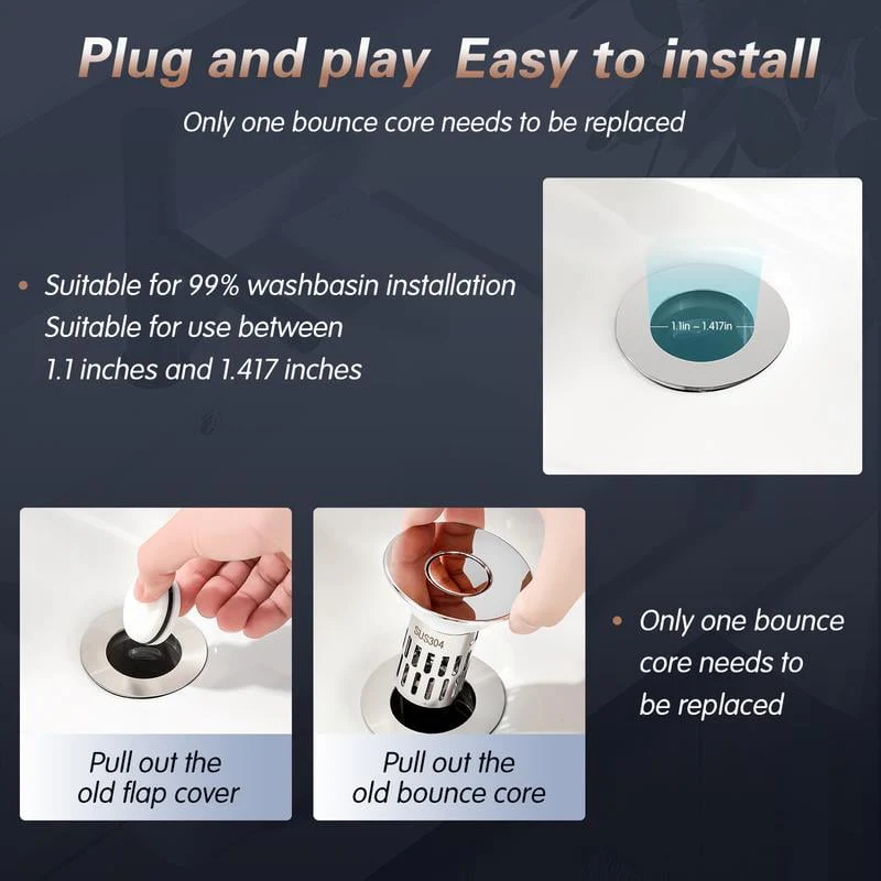 Bathroom Sink Universal Multi-Purpose Drain Strainer - Image 6