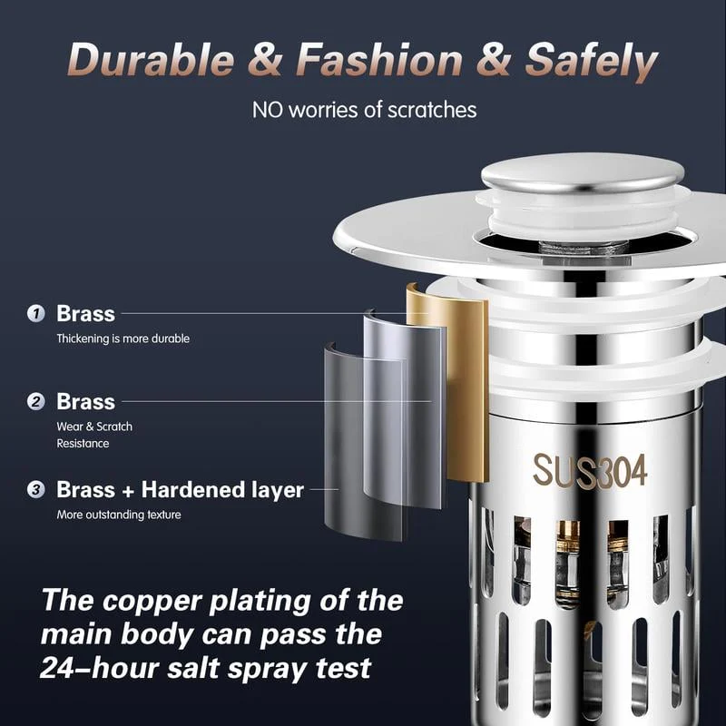 Bathroom Sink Universal Multi-Purpose Drain Strainer - Image 7