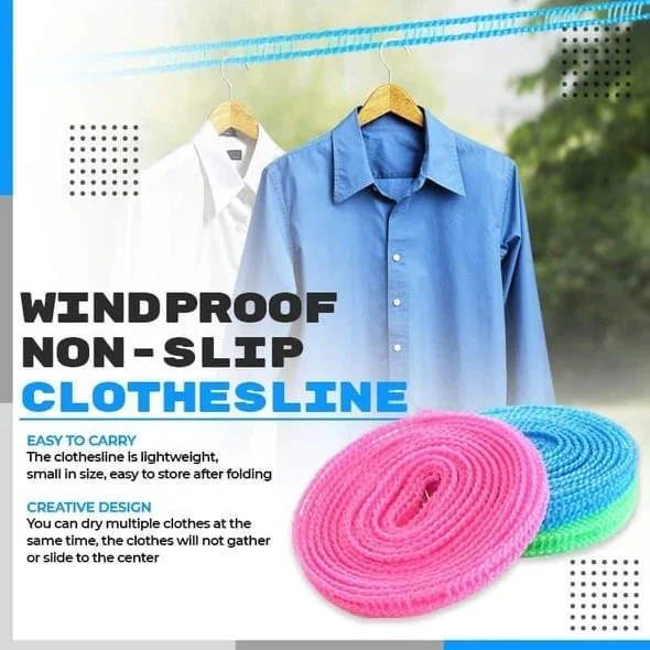 Windproof Non-Slip Clothesline(32 ft) - Image 4