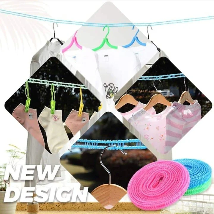 Windproof Non-Slip Clothesline(32 ft) - Image 9