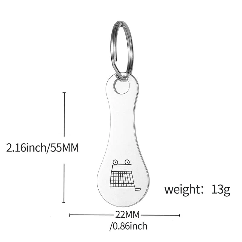 Mini Aluminum Alloy Key Ring Shopping Trolley Tokens(3Pcs) - Image 13