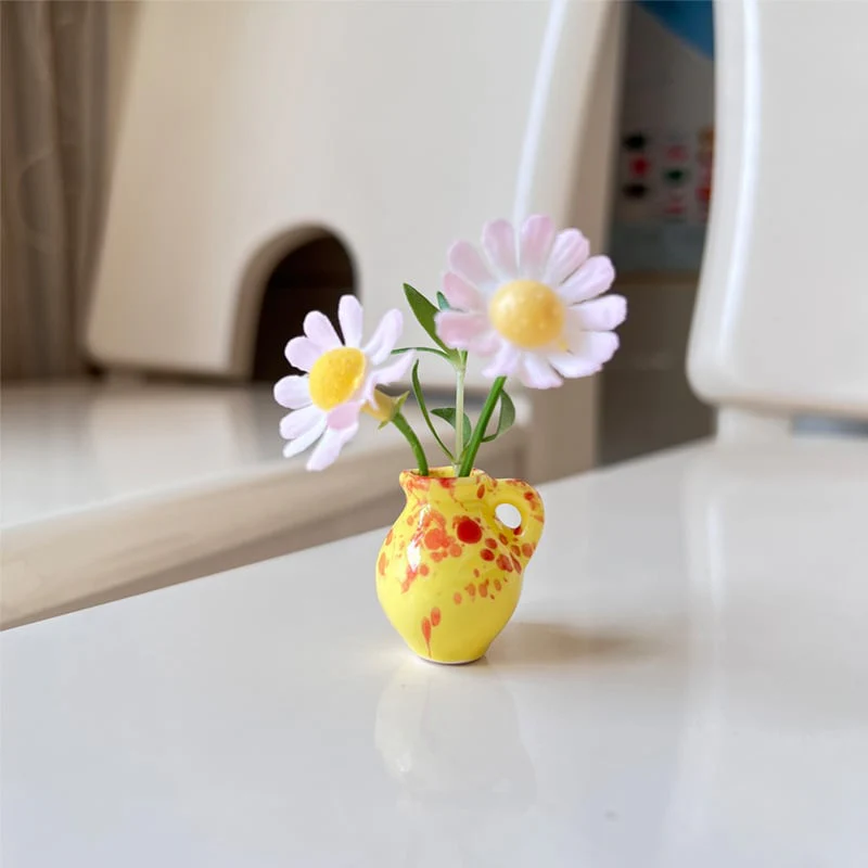 🎁Create Your Own Mini Garden🌸Mini Ceramics Vase Fridge Magnet - Image 12