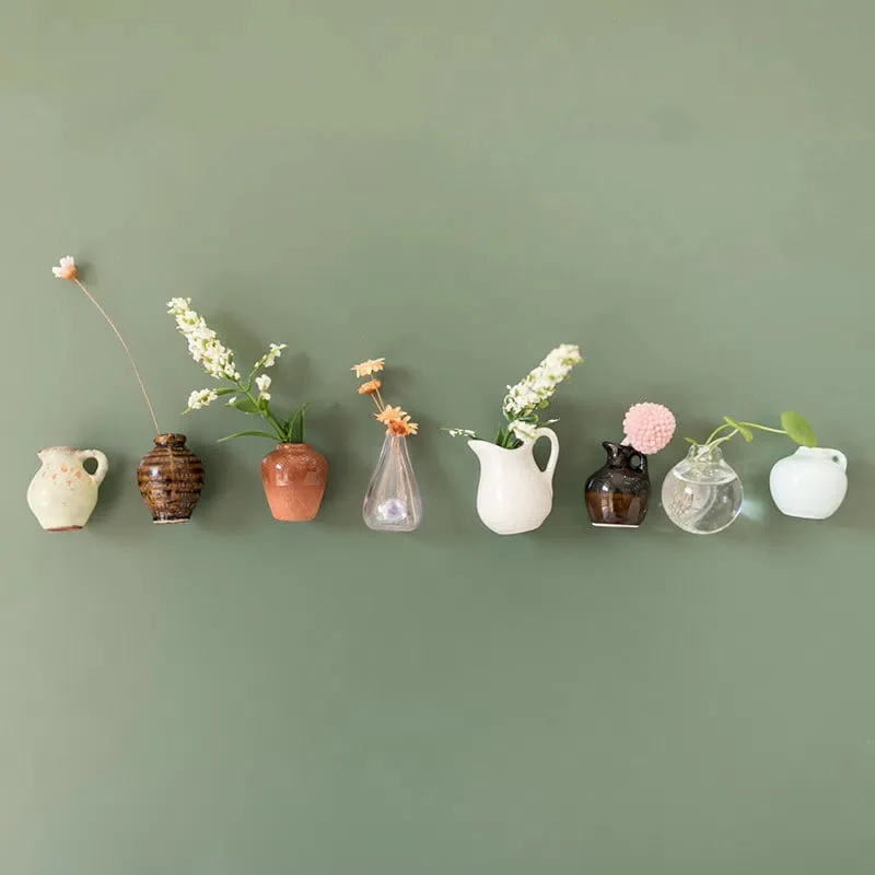 🎁Create Your Own Mini Garden🌸Mini Ceramics Vase Fridge Magnet - Image 5