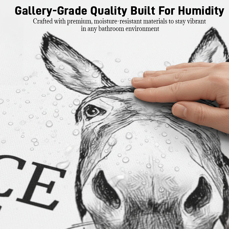 🤣The "Nice Ass" Cheeky Donkey Bathroom Canvas Art Hidden Humour for Pure Joy - Image 5