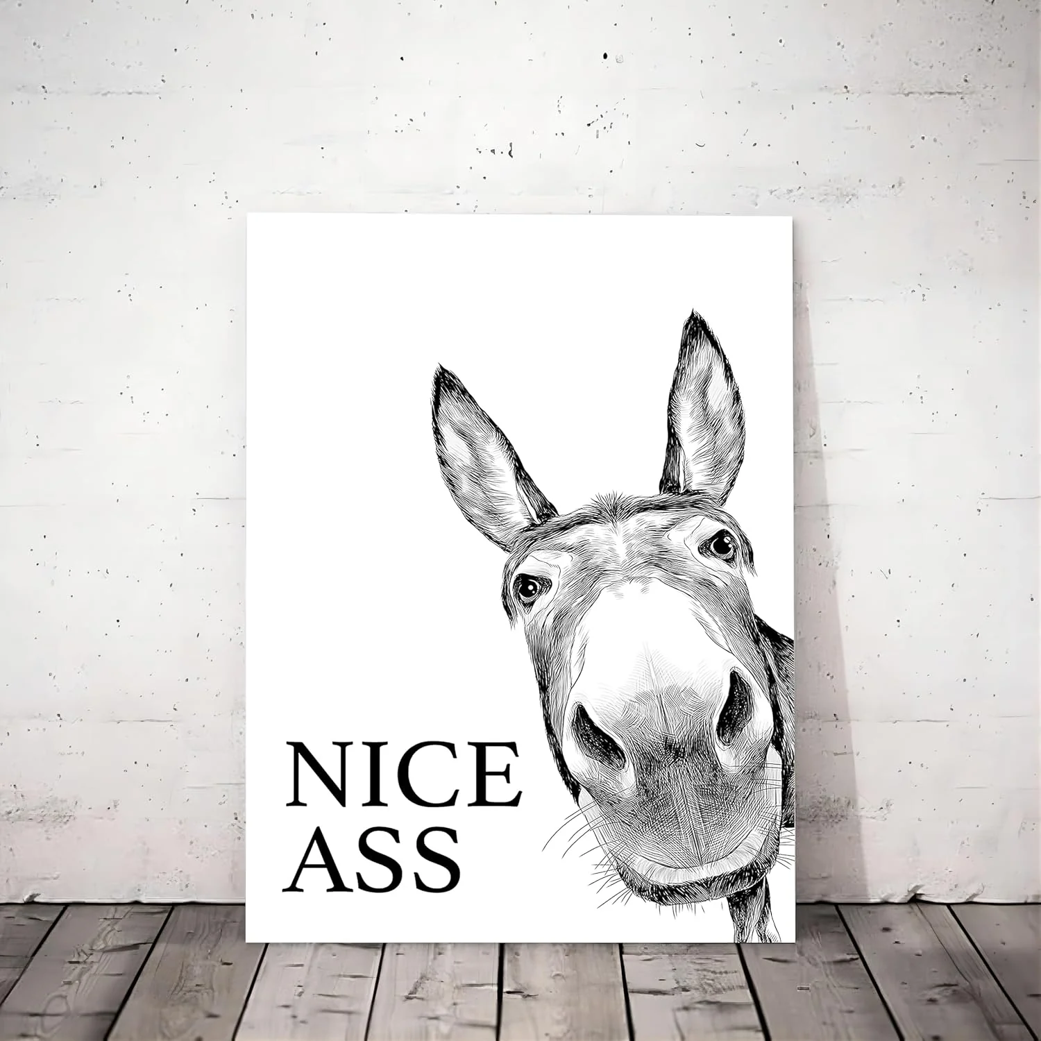 🤣The "Nice Ass" Cheeky Donkey Bathroom Canvas Art Hidden Humour for Pure Joy - Image 9