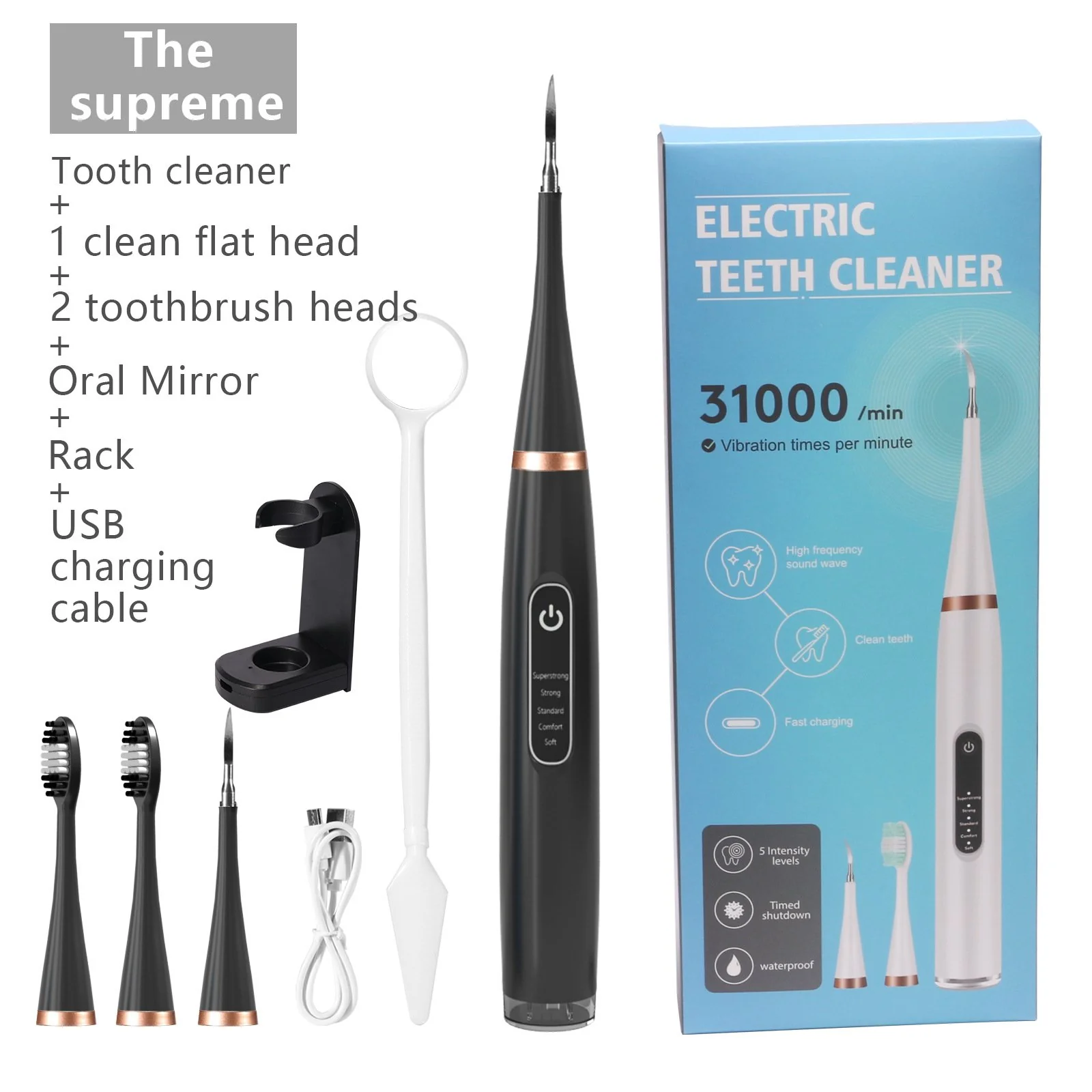 🔥Tooth Scaling and Toothbrush all in one plus spare heads and tools - Image 11