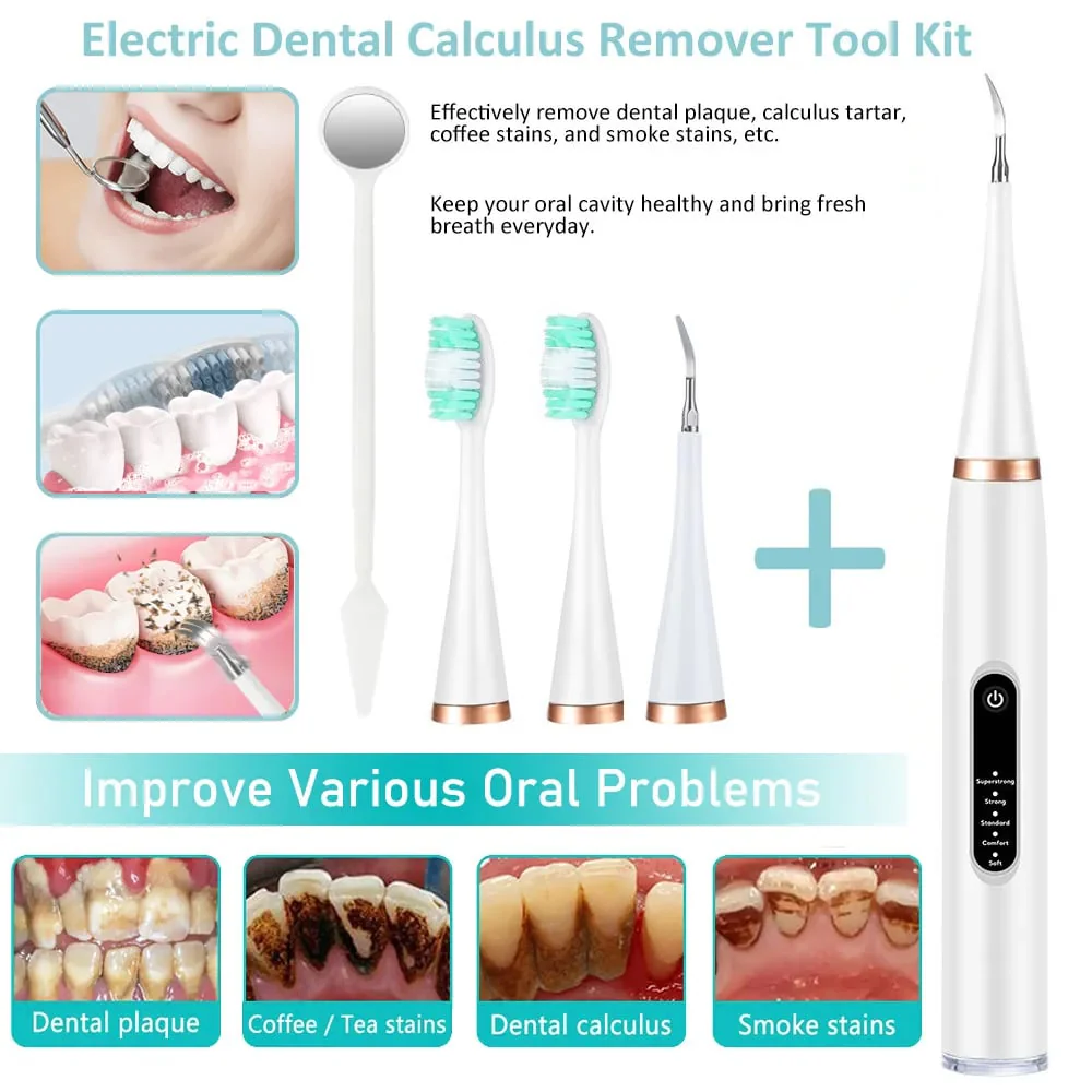 🔥Tooth Scaling and Toothbrush all in one plus spare heads and tools - Image 7